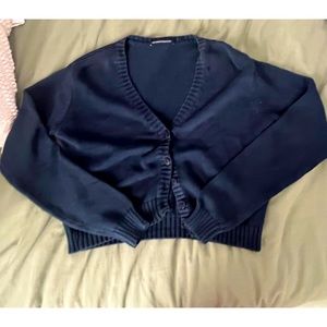 Brandy Melville blue button sweater